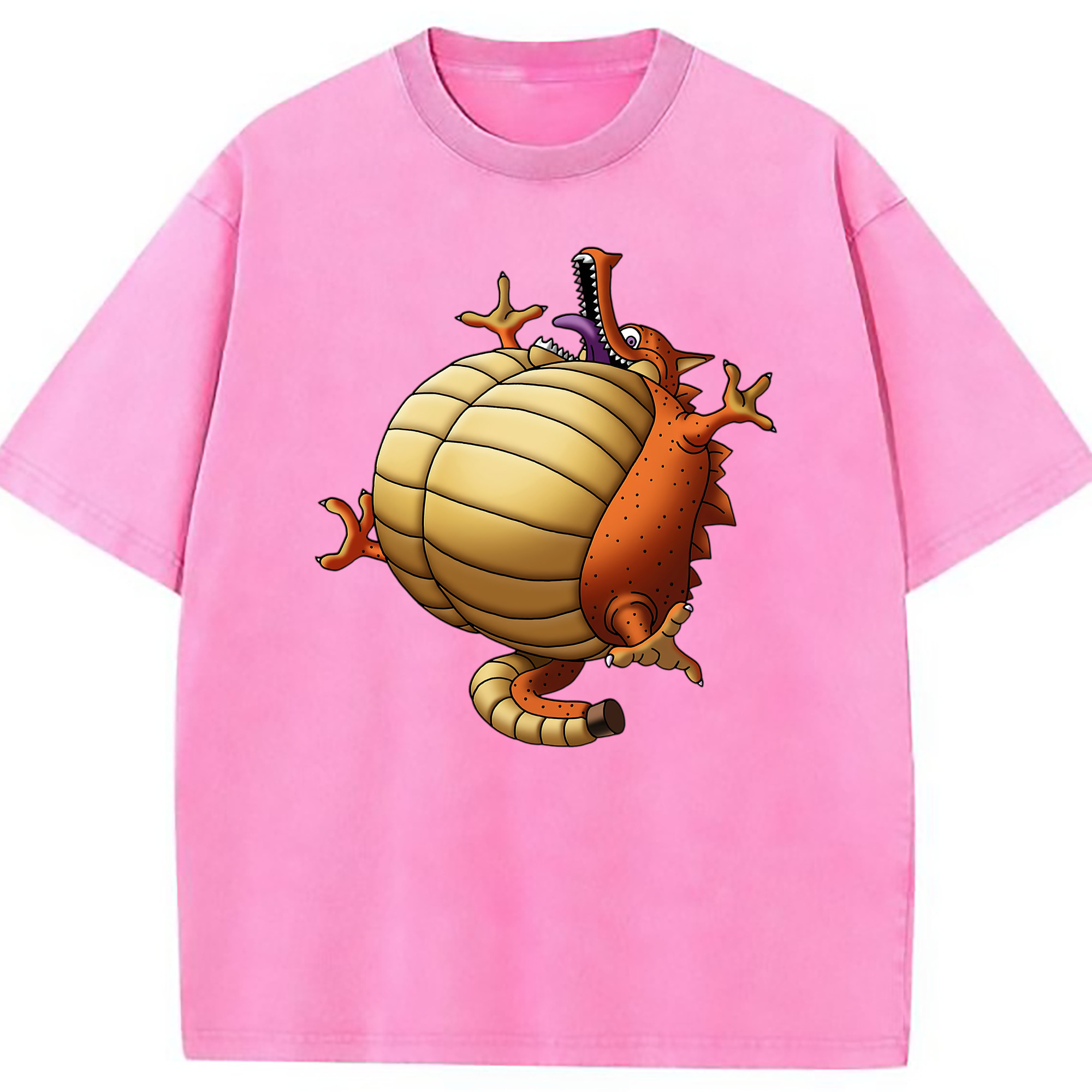 （画像用） ドラゴンクエスト Doragon Kuesuto Dragon Quest 綿100% ヴィンテージ風 半袖Tシャツ（フロントプリント）
